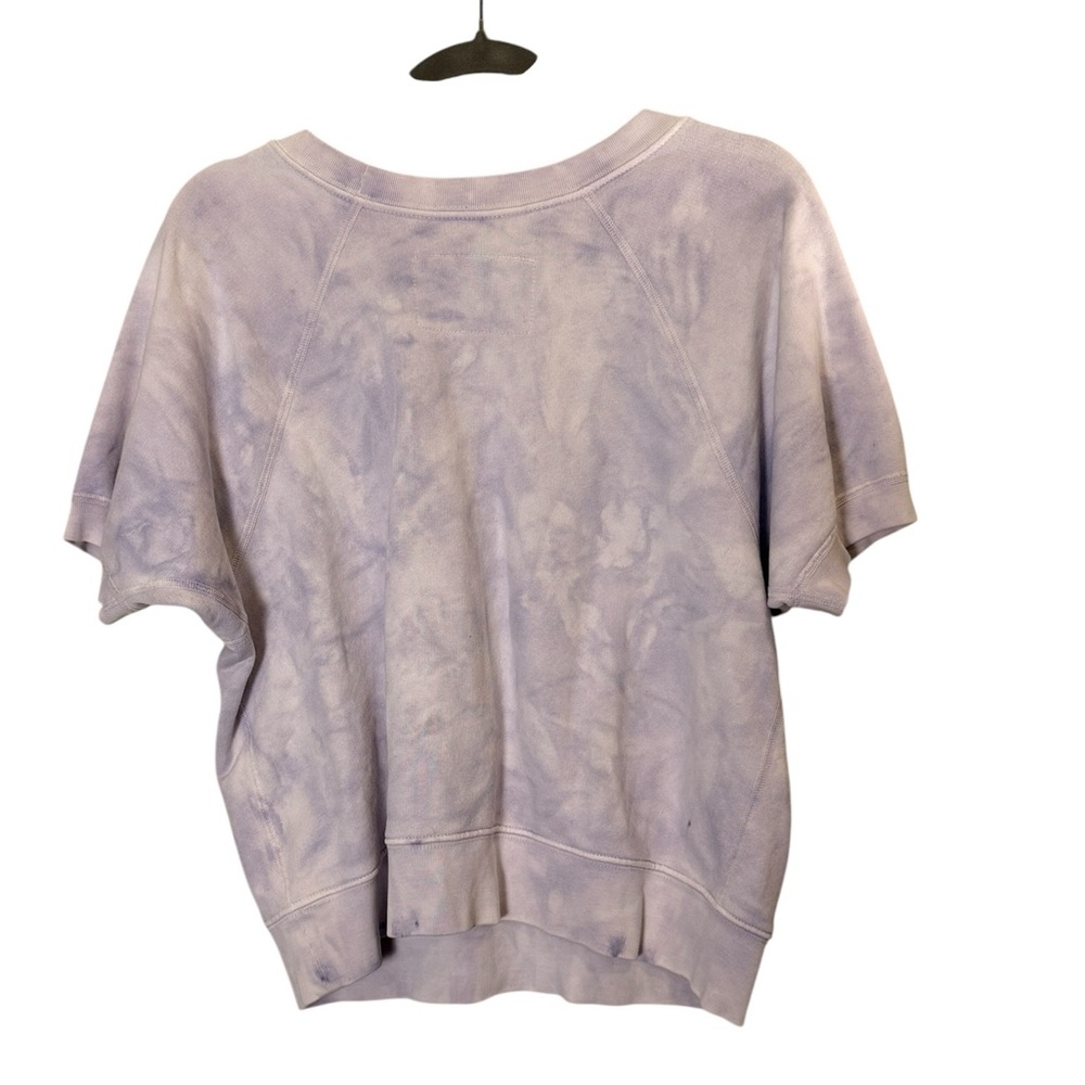 Nili Lotan Ciara Women’s Lavender Tie-Dye Cotton Sweatshirt Sz XS - Picture 4 of 8